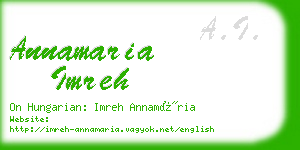 annamaria imreh business card